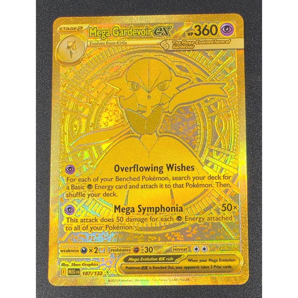 Pokemon Mega Gardevoir ex 187/132 Mega Hyper Rare Mega Evolution Card